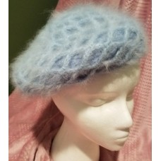 Vintage Marshal Field&apos;s Baby Blue 80% Angora Beret Made in Italy one   eb-83462299